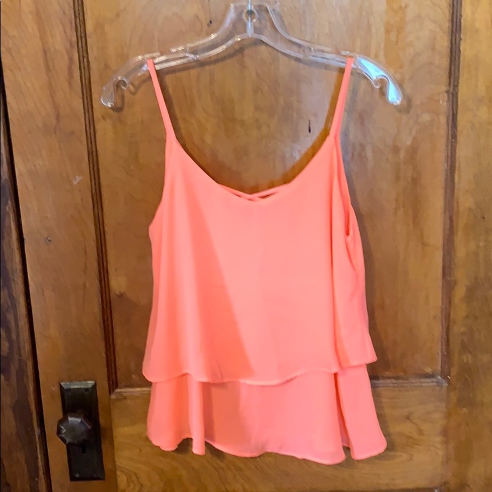 Francesca’s coral tank top